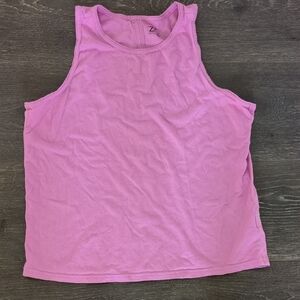 Zella Pink Scoop Neck Tank Top
